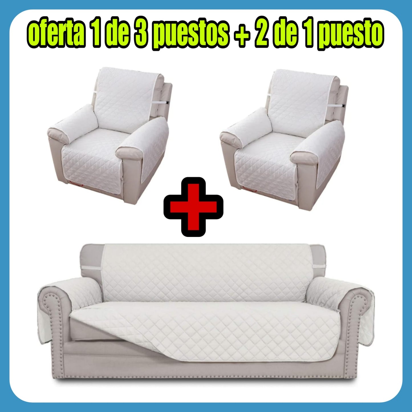 PROTECTOR PARA SOFAS DOBLE FAZ ACOLCHADOS ⭐️⭐️⭐️⭐️⭐️5/5