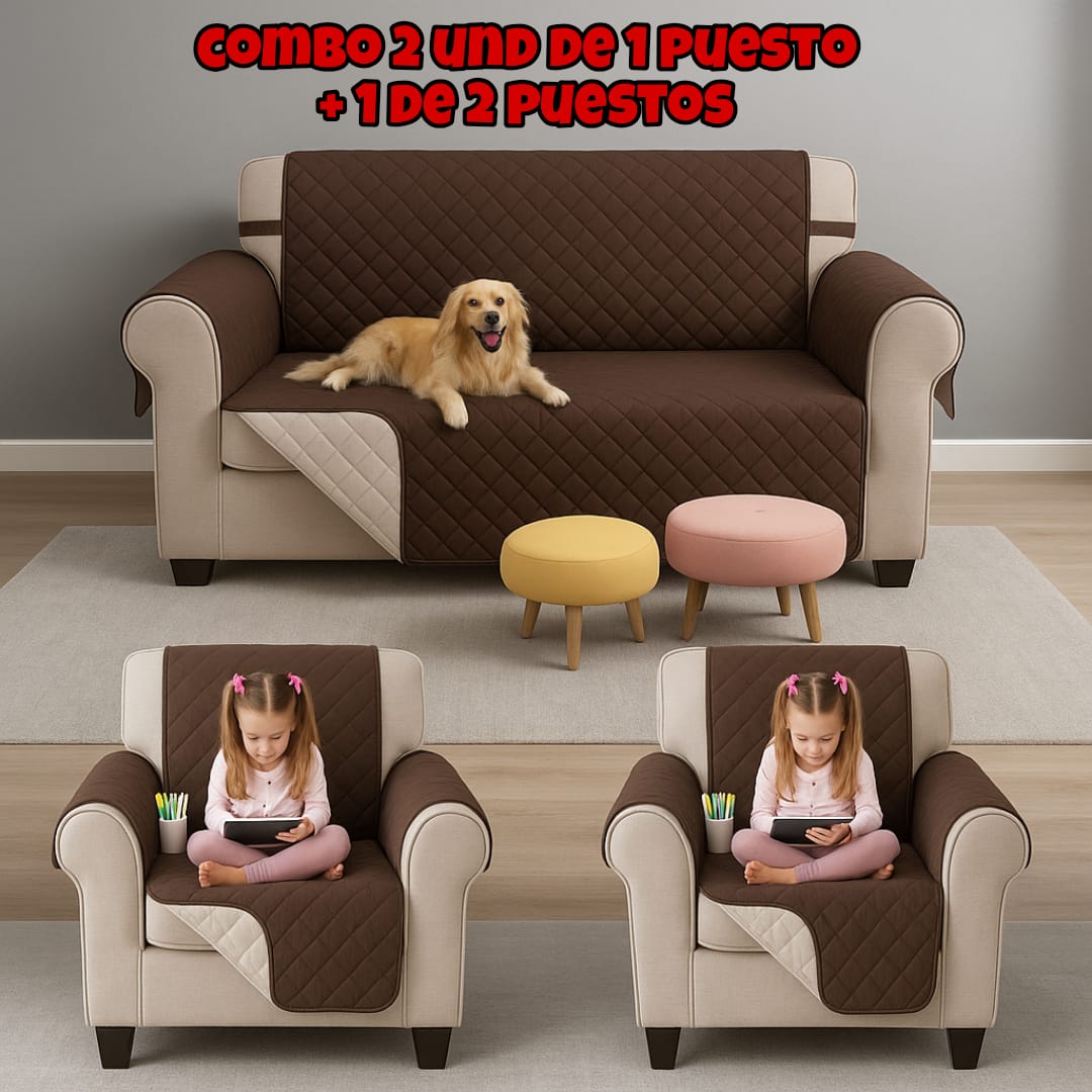 PROTECTOR PARA SOFAS DOBLE FAZ ACOLCHADOS ⭐️⭐️⭐️⭐️⭐️5/5