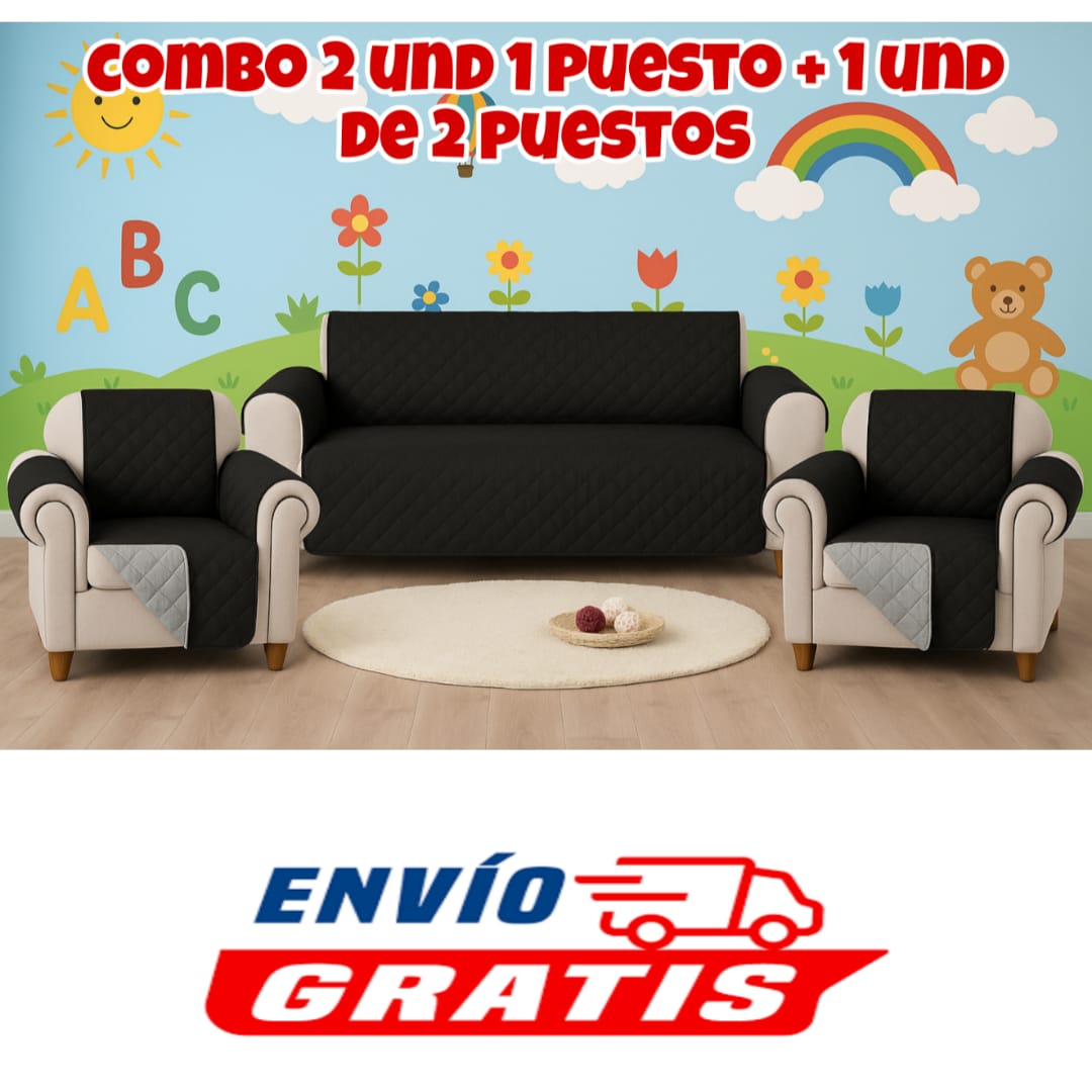PROTECTOR PARA SOFAS DOBLE FAZ ACOLCHADOS ⭐️⭐️⭐️⭐️⭐️5/5