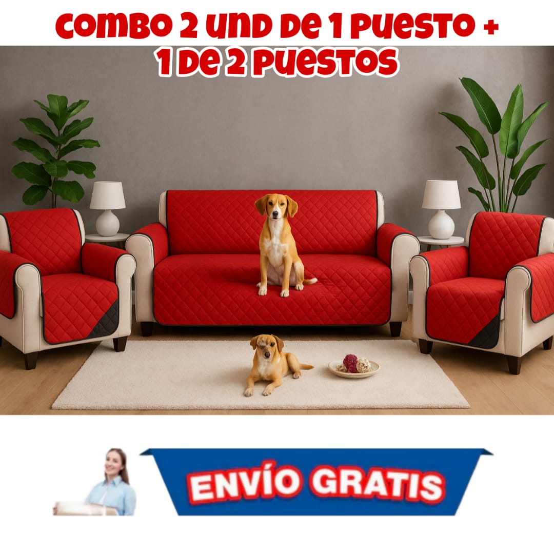 PROTECTOR PARA SOFAS DOBLE FAZ ACOLCHADOS ⭐️⭐️⭐️⭐️⭐️5/5