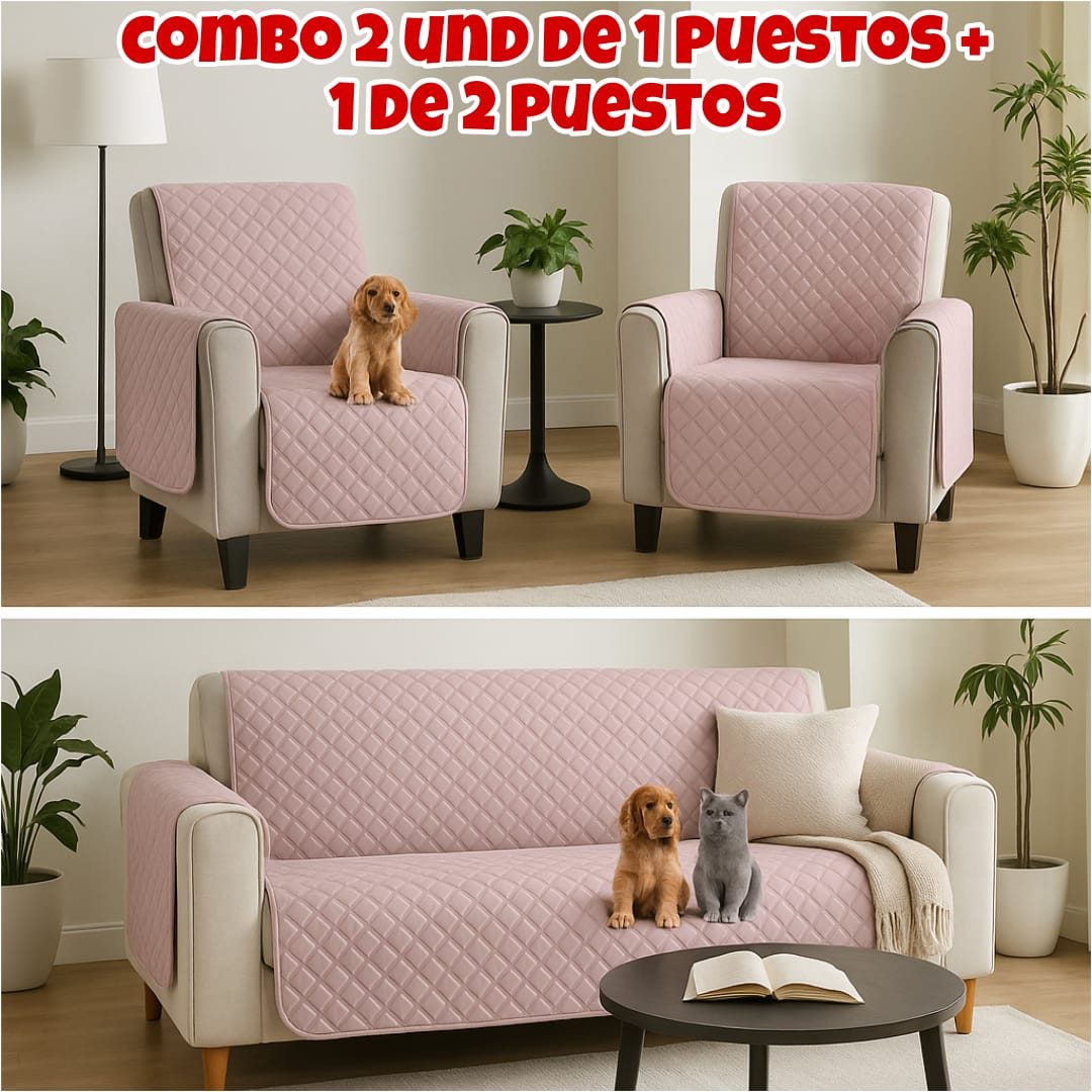 PROTECTOR PARA SOFAS DOBLE FAZ ACOLCHADOS ⭐️⭐️⭐️⭐️⭐️5/5