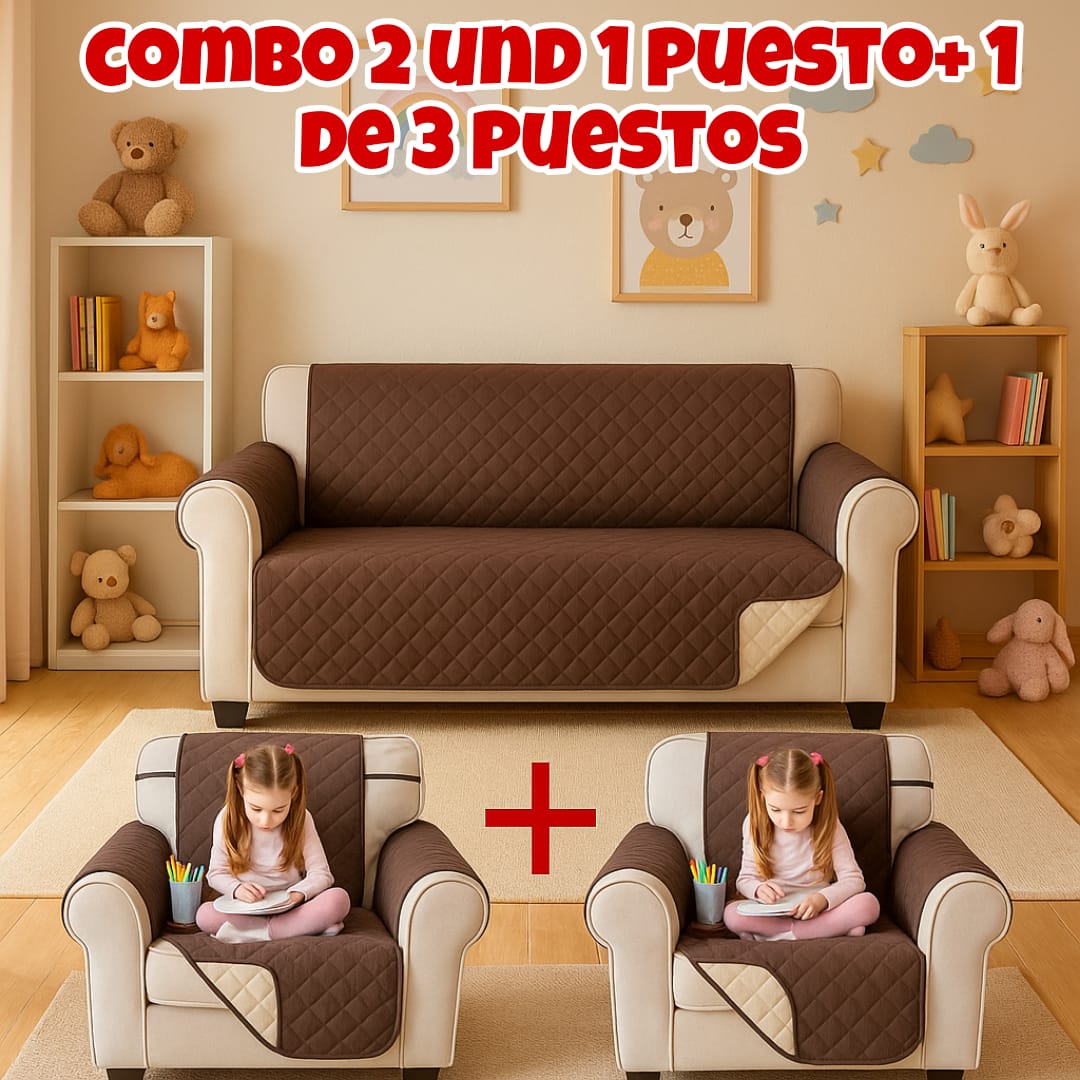PROTECTOR PARA SOFAS DOBLE FAZ ACOLCHADOS ⭐️⭐️⭐️⭐️⭐️5/5