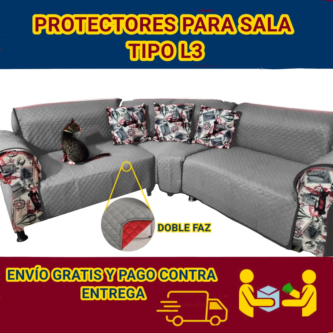 PROTECTOR PARA SOFAS DOBLE FAZ ACOLCHADOS ⭐️⭐️⭐️⭐️⭐️5/5