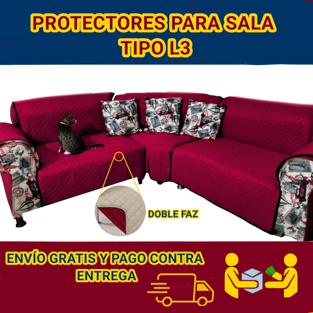 PROTECTOR PARA SOFAS DOBLE FAZ ACOLCHADOS ⭐️⭐️⭐️⭐️⭐️5/5