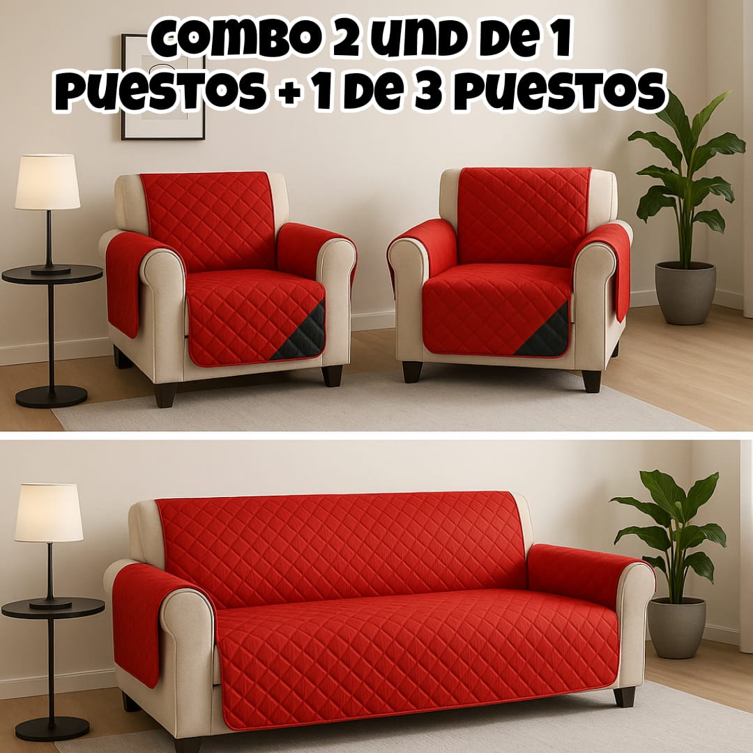 PROTECTOR PARA SOFAS DOBLE FAZ ACOLCHADOS ⭐️⭐️⭐️⭐️⭐️5/5