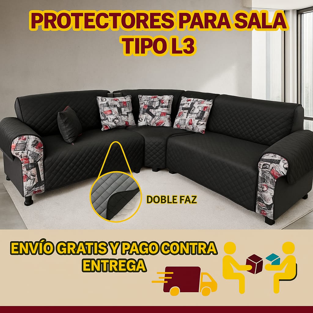 PROTECTOR PARA SOFAS DOBLE FAZ ACOLCHADOS ⭐️⭐️⭐️⭐️⭐️5/5