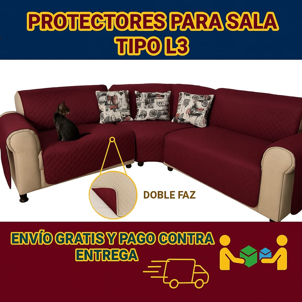 PROTECTOR PARA SOFAS DOBLE FAZ ACOLCHADOS ⭐️⭐️⭐️⭐️⭐️5/5