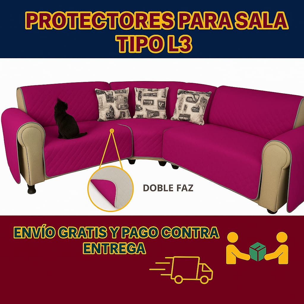 PROTECTOR PARA SOFAS DOBLE FAZ ACOLCHADOS ⭐️⭐️⭐️⭐️⭐️5/5