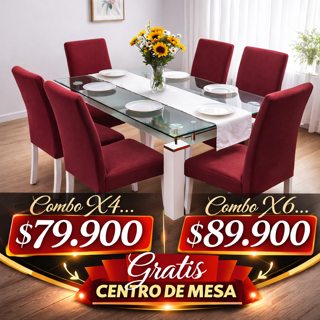 OFERTA EN FUNDAS  PARA SILLAS DE COMEDOR GRATIS CAMINO DE MESA 5/5⭐️⭐️⭐️⭐️⭐️