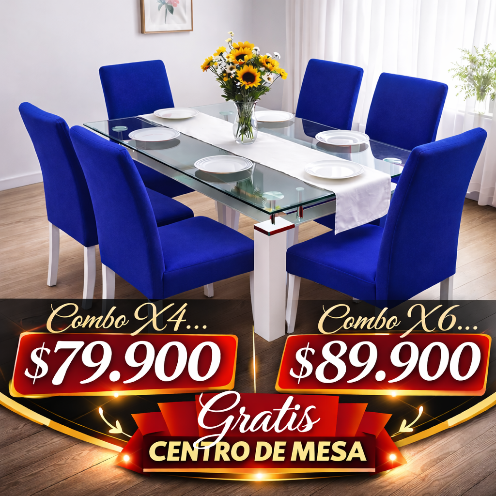 OFERTA EN FUNDAS  PARA SILLAS DE COMEDOR GRATIS CAMINO DE MESA 5/5⭐️⭐️⭐️⭐️⭐️