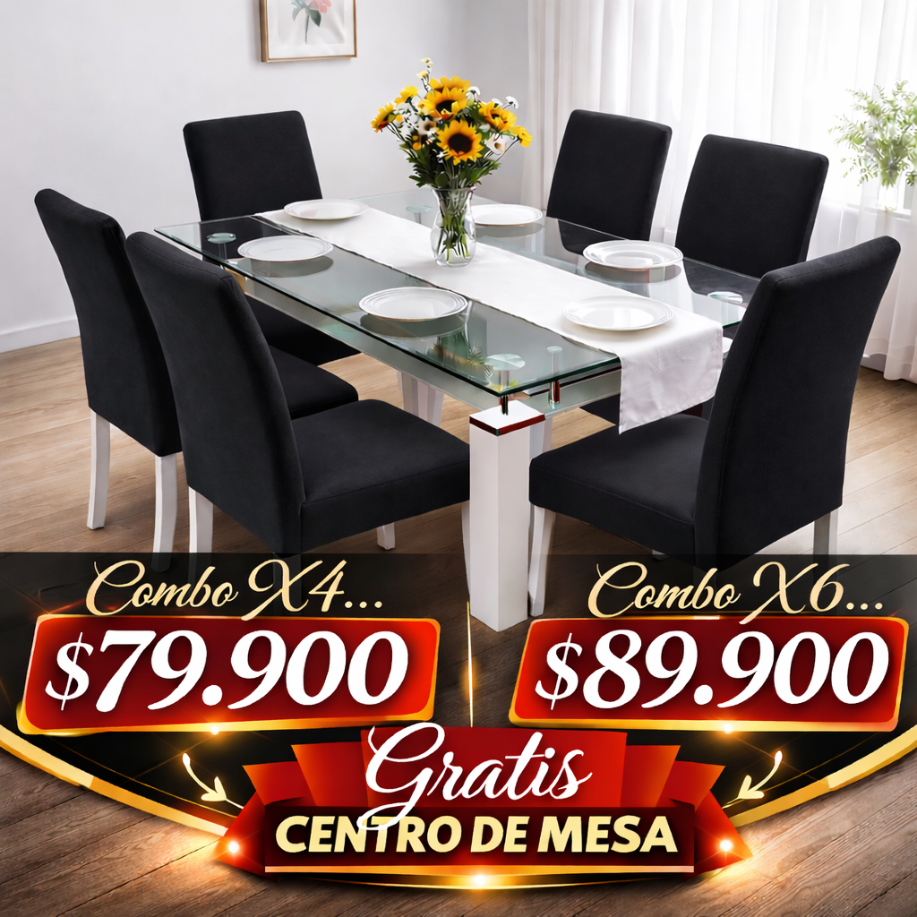 OFERTA EN FUNDAS  PARA SILLAS DE COMEDOR GRATIS CAMINO DE MESA 5/5⭐️⭐️⭐️⭐️⭐️