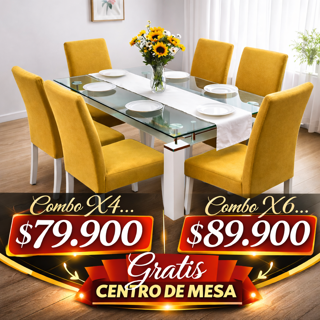 OFERTA EN FUNDAS  PARA SILLAS DE COMEDOR GRATIS CAMINO DE MESA 5/5⭐️⭐️⭐️⭐️⭐️