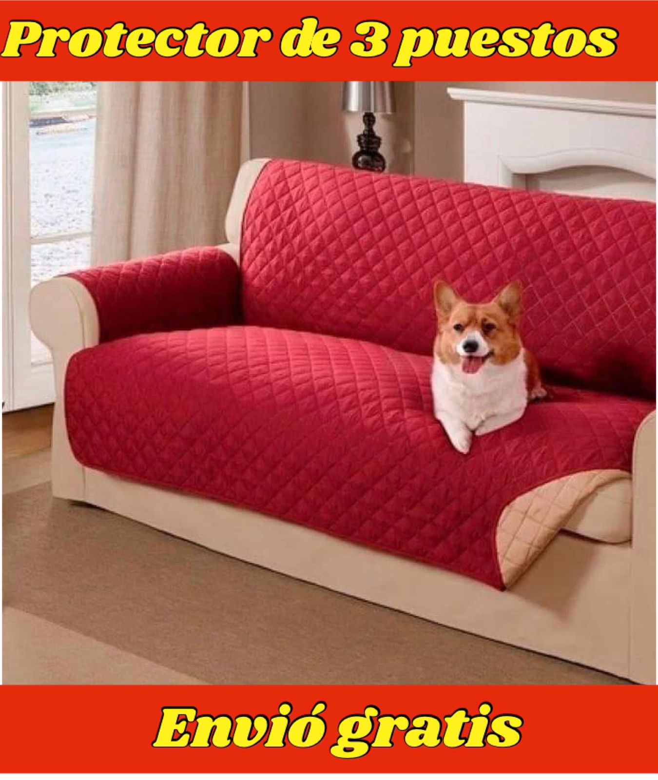 PROTECTOR PARA SOFAS DOBLE FAZ ACOLCHADOS ⭐️⭐️⭐️⭐️⭐️5/5